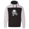 Men's Mélange Fleece Colorblocked Hooded Sweatshirt Thumbnail