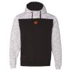 Men's Mélange Fleece Colorblocked Hooded Sweatshirt Thumbnail