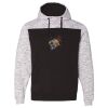 Men's Mélange Fleece Colorblocked Hooded Sweatshirt Thumbnail