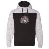 Men's Mélange Fleece Colorblocked Hooded Sweatshirt Thumbnail